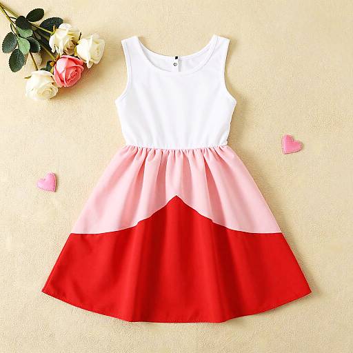 Elegant Two-Toned Sleeveless Dress