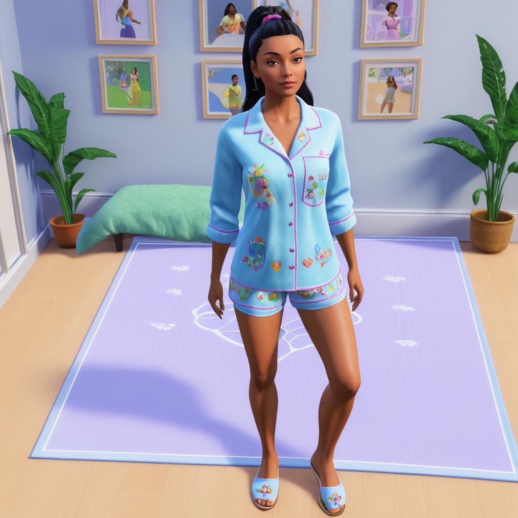 Realistic Female Avatar Sims Patch Design