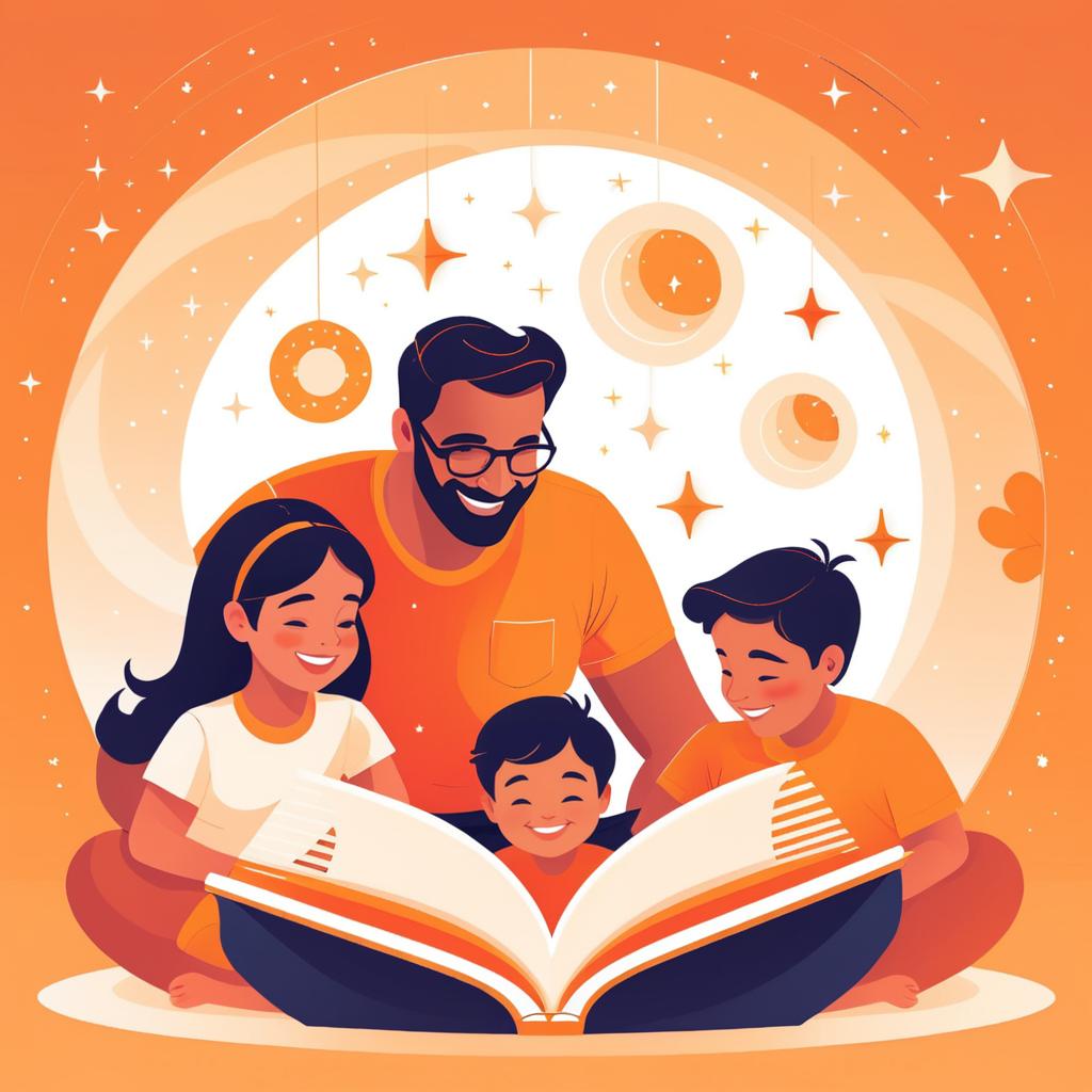 Heartwarming Bedtime Story Illustration