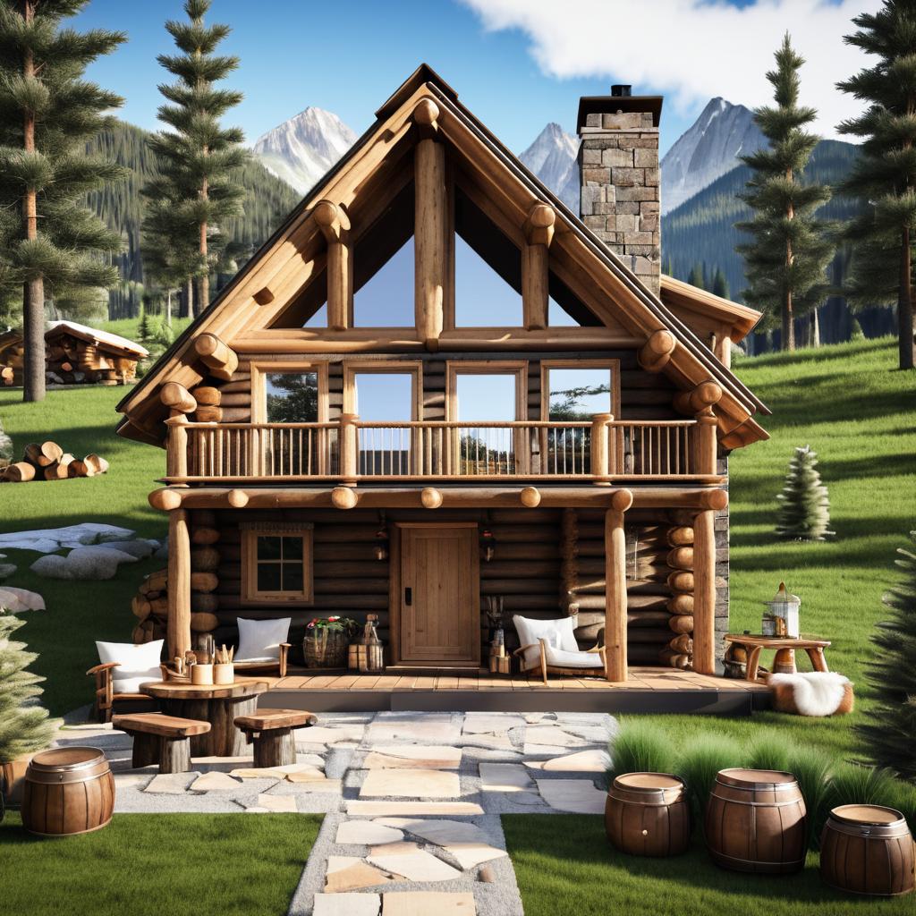 Cozy Rustic Mountain Cabin Exterior