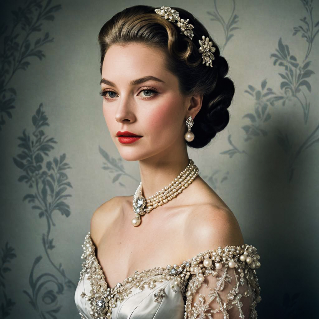 Elegant Lady in Vintage Tatler Style