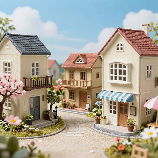 Japanese Dreamcore Miniature Street Scene