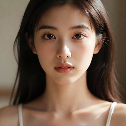 Cinematic Realistic Girl in Red Lingerie