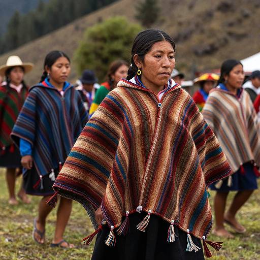 Tribal Ponchos at Vibrant Mountain Festival