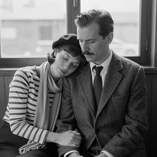 Vintage Romance in a Wooden Booth