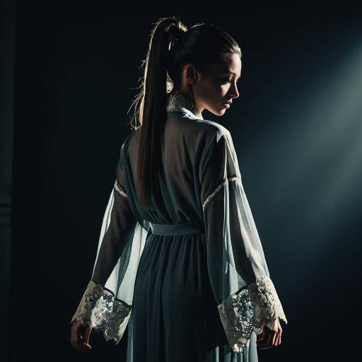 Dramatic Character in Chiffon Robe