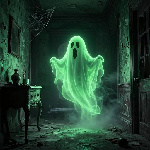 Slimer Ghost in Haunted Mansion