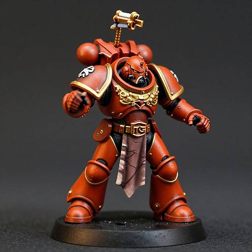 Detailed Warhammer 40K Miniature Figure