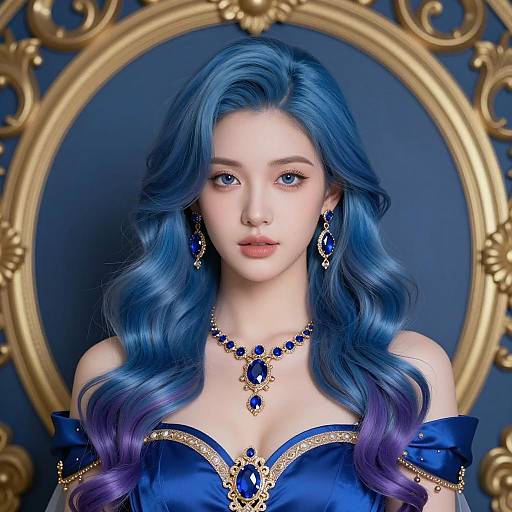 Regal Fantasy Portrait of a Young Woman