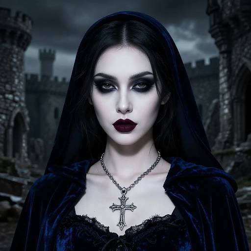 Gothic Beauty in Ancient Ruins