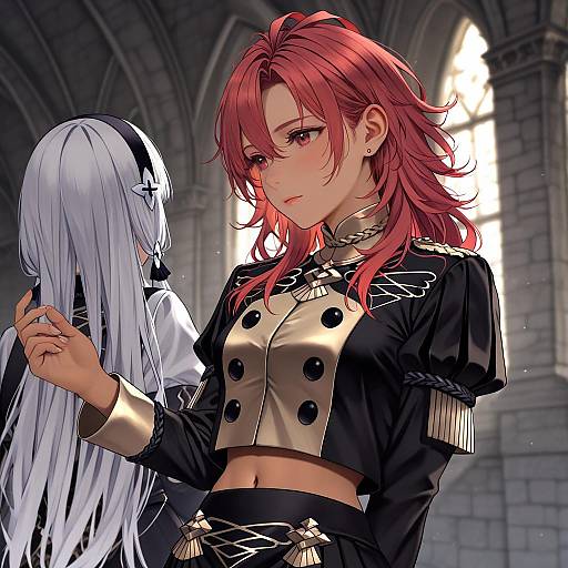 Illustration of Hapi (fire emblem), fire emblem in the style of Saitou (lynx-shrike)