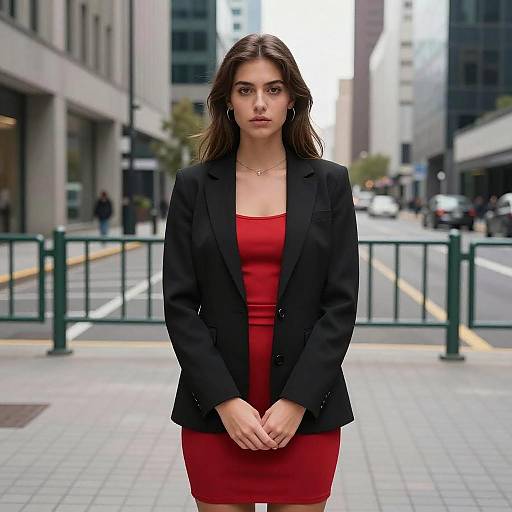Urban Portrait of Woman in Blazer