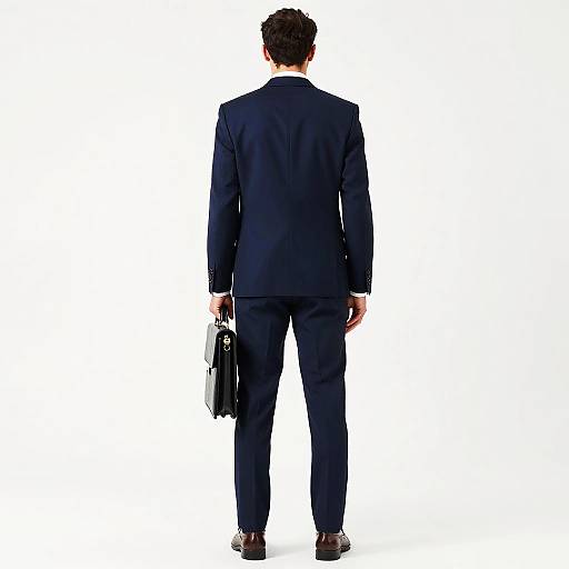 Professional Man in Blue Suit