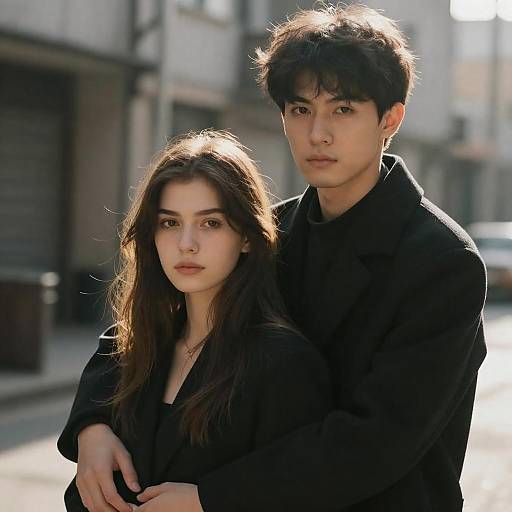 Captivating Couple in an Industrial Setting