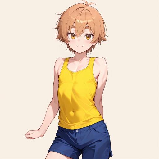Youthful Cowboy Shot in Summer Style Youthful Cowboy Shot in Summer Style