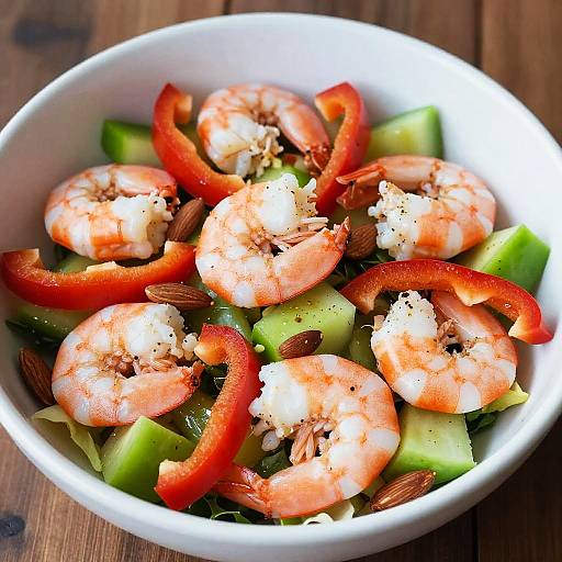 Fresh Shrimp and Vegetable Salad