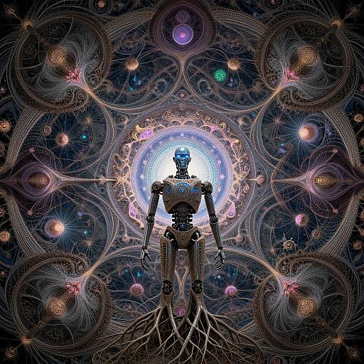 Endless Zoom Robot Shaman Visions