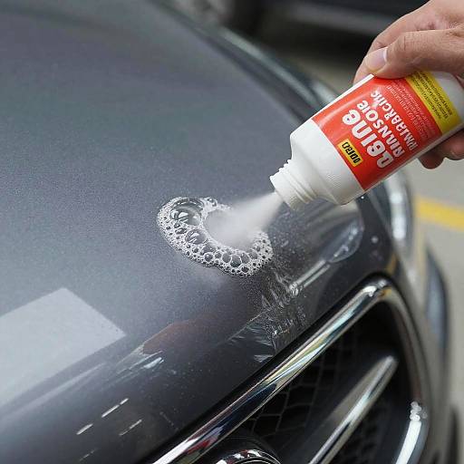 Sticker Remover Chemical Reaction on Bumper