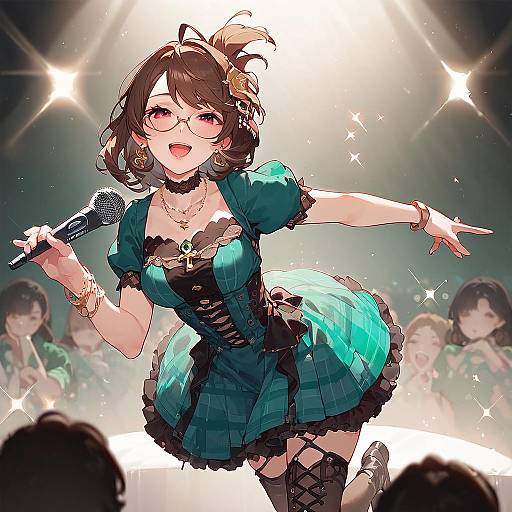 Joyful Green Idol Concert Pinup