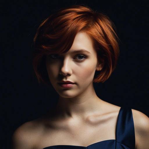 Portrait of Young Woman with Red Hair