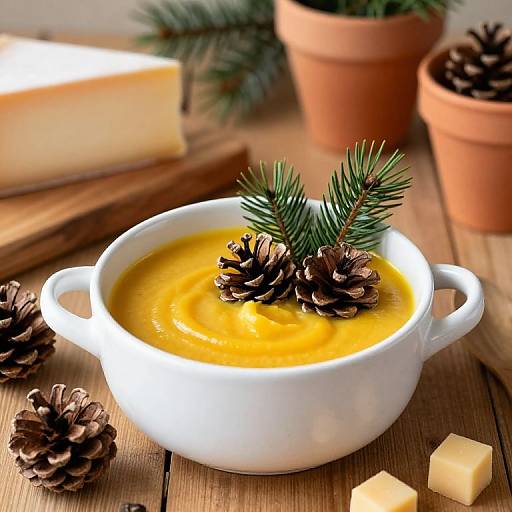 Cozy Rustic Soup Bowl Setting