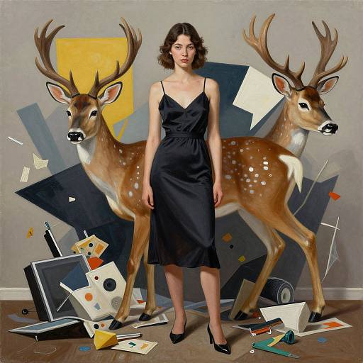 Ultrarealistic Digital Bambi Portrait