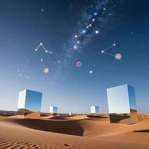 Infinite Sky with Floating Mirrors