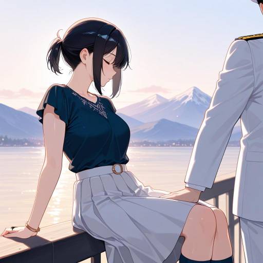Romantic Cowboy Shot of Elegant Admiral