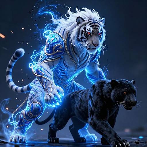 Mythical Beast Fusion with Electric Aura