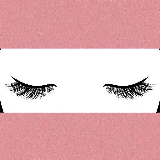 Close-Up of Eyelids with Dramatic Lashes