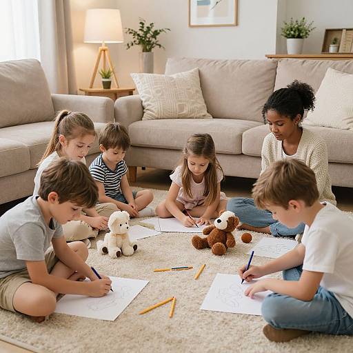 Cozy Family Gathering with Children