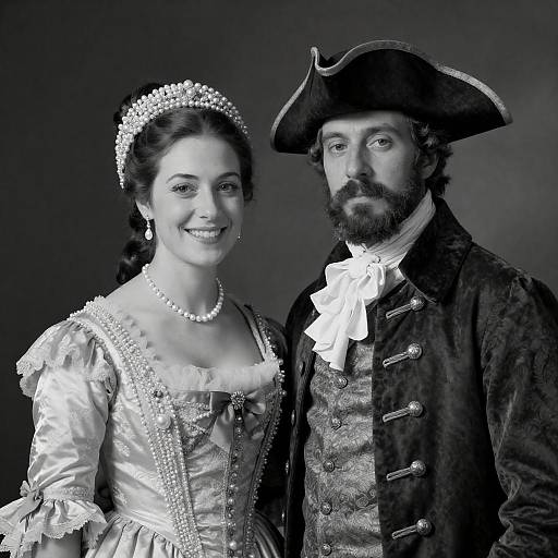 Elegant Vintage Portrait of a Couple