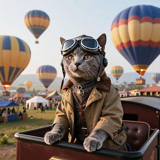 1920s Pilot Cat at Balloon Festival