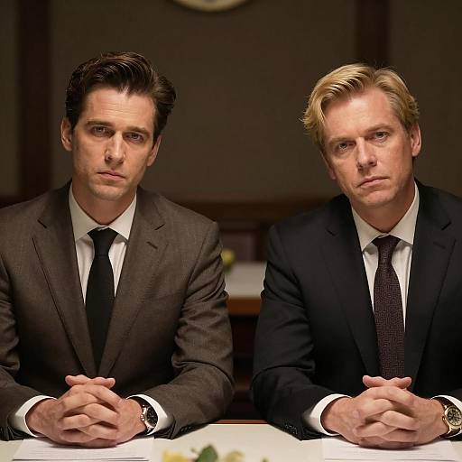 Serious Discussion Between Two Businessmen