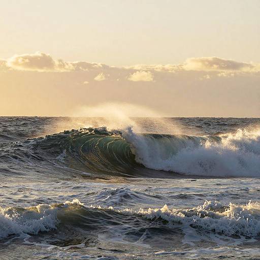Abstract Majestic Ocean Landscape