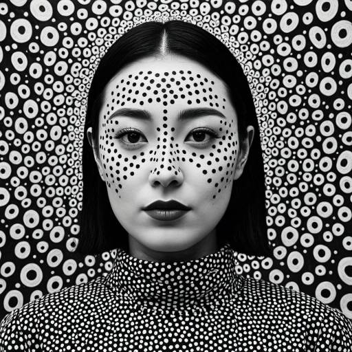 Surreal Mythical Portrait in Goreprint Style