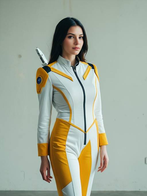 Woman in Launch Cosplay Costume