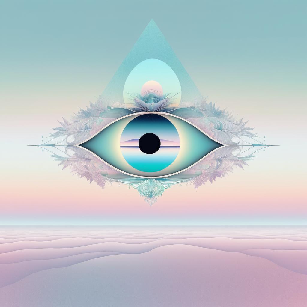 Minimal Surreal Eye Design with Pastels