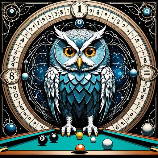 Mechanical Owl with Cosmic Billiards and Mathematical Symbols