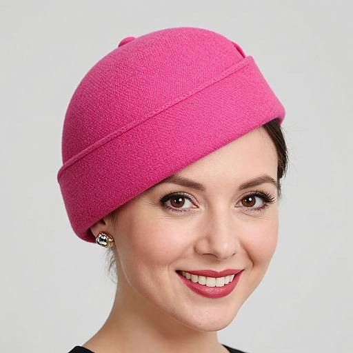 Vintage 1940s Pink Pillbox Hat Style