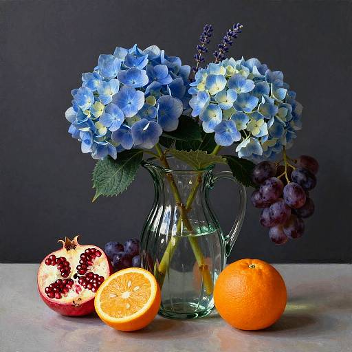 Elegant Still Life with Glass Pitcher