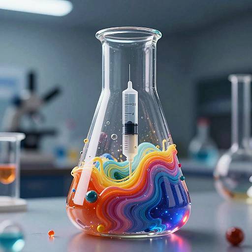 Abstract B-52 Injection Chemical Reaction