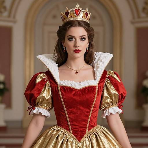 Regal Queen of Hearts Portrait