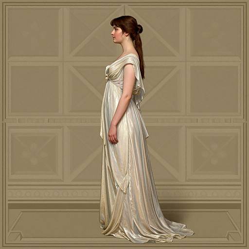 Neoclassical Woman in Flowing Gown