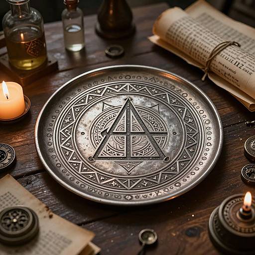 Intricate Alchemy Creation Symbol Plate