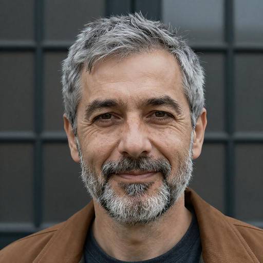 Close-Up Portrait of a Smiling Elderly Man