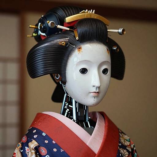 Rustic Geisha Android Portrait