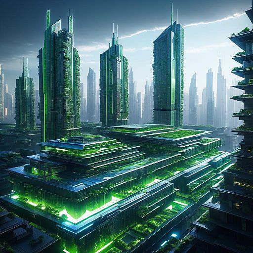 Futuristic Cyberpunk Skyline Art Design Futuristic Cyberpunk Skyline Art Design