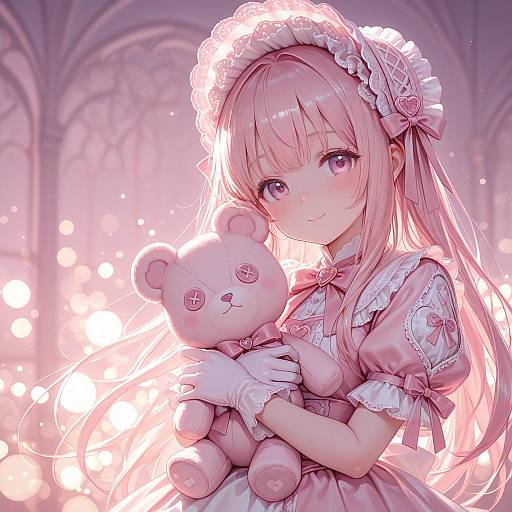 Sweet Lolita Girl in Pastel Gothic