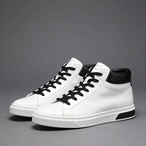 Trag High-Top Leather Sneakers